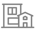 Various Real Estate Property Modern Minimal Style Buildings vector line icon set